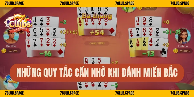 Tiến Lên Miền Bắc 7Club – Cách Đánh Chuẩn, Thắng Lớn Cực Đã 2 Những quy tắc cần nhớ khi đánh miền Bắc